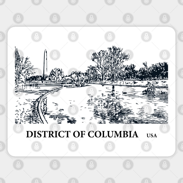 District of Columbia USA Magnet by Lakeric